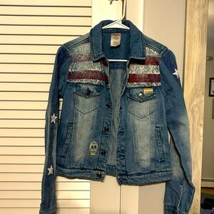 Girls marvel Jean jacket
